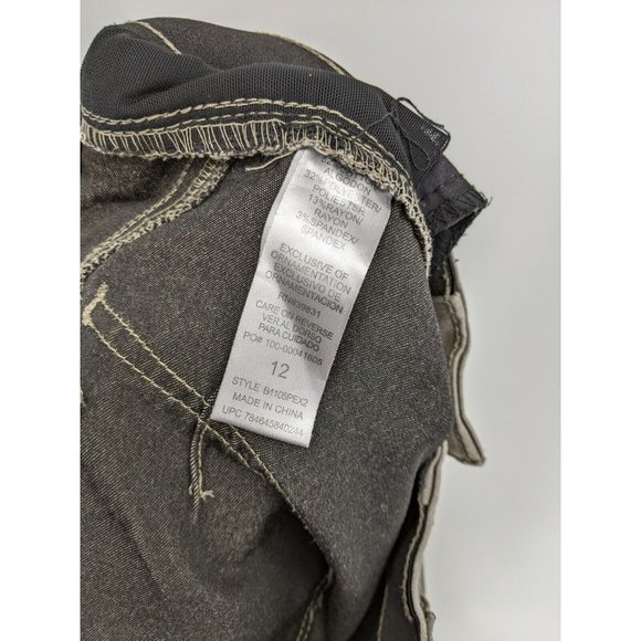 Democracy "Ab" Solution Skinny Jeans Pants Stretch Brown Sz 12 (MEAS 33 X 28) - Picture 5 of 7